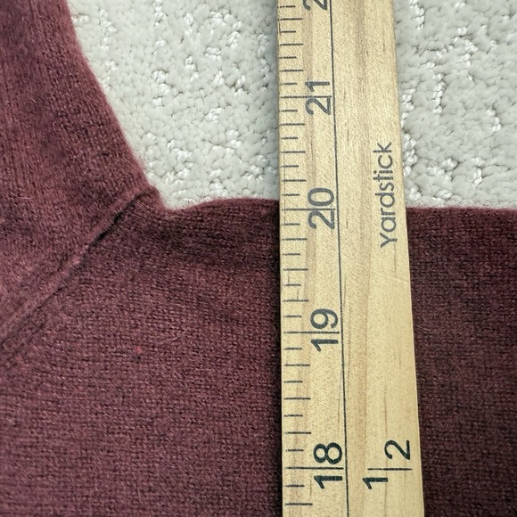 Banana Republic 100% Cashmere Crewneck Sweater Mens M Burgundy $180 2024 - Picture 6 of 10